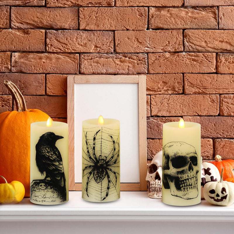 Eldnacele Halloween Flameless LED Candles