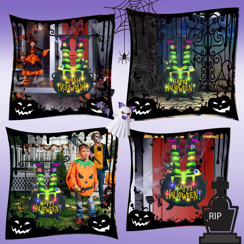 Halloween Lighted Garden Flag for Outside