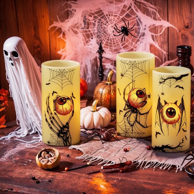 Eldnacele Halloween Flameless LED Candles