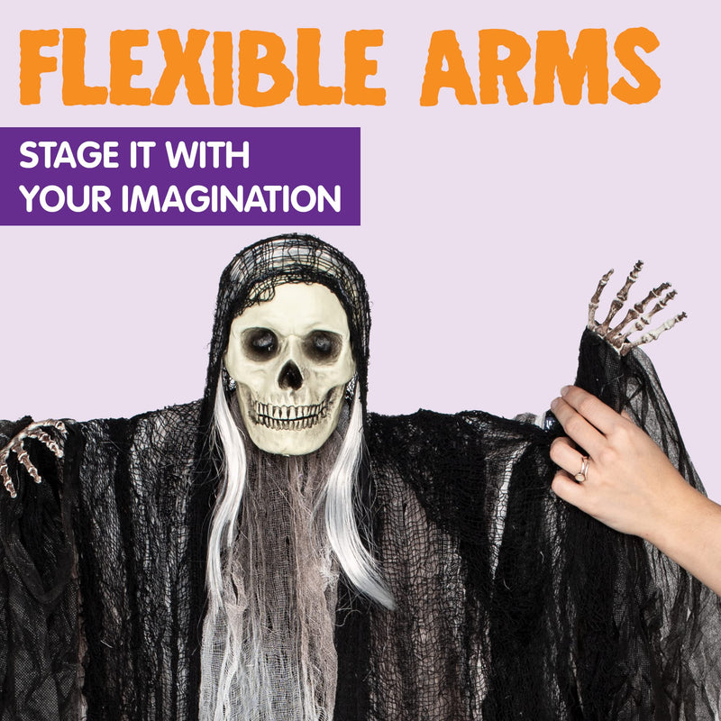 JOYIN 3-Pack Hanging Skeleton Ghosts