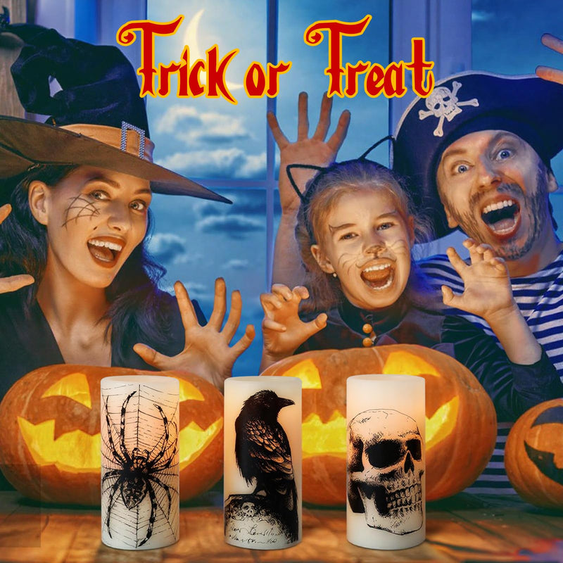 Eldnacele Halloween Flameless LED Candles