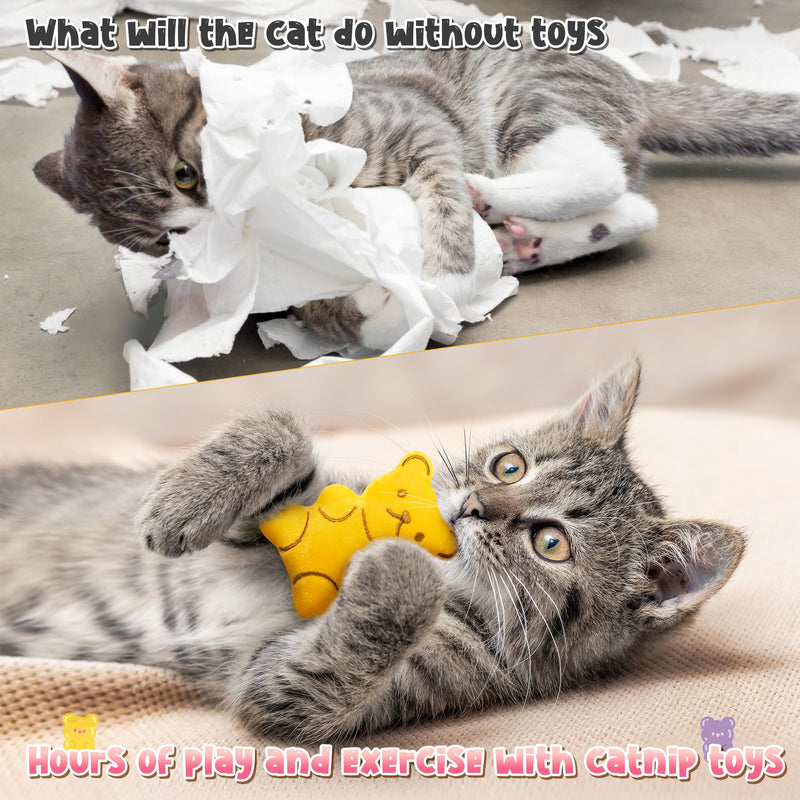 MALLMALL6 Halloween Catnip Toys – 5pcs Pumpkin Teething Set for Kittens & Cats