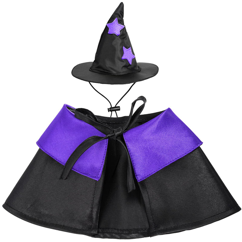 Dxhycc Halloween Wizard Costume for Cats & Small Dogs