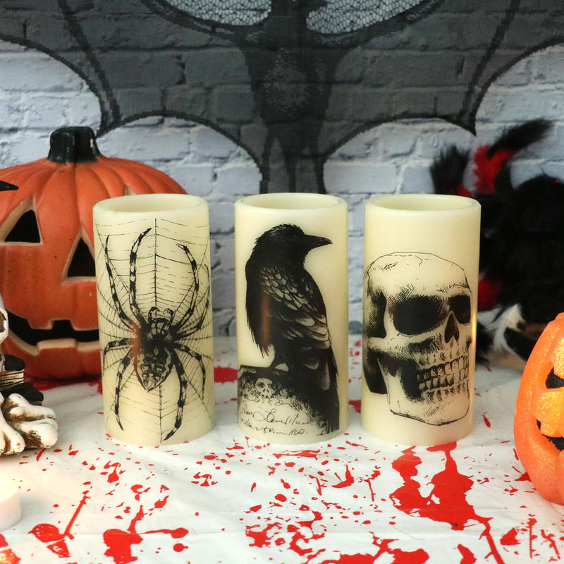 Eldnacele Halloween Flameless LED Candles