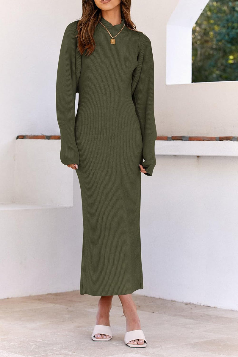 PRETTYGARDEN Women's Fall 2 Piece Outfits Knit Long Sleeve Cropped Cardigan Pullover Sweater Maxi Dress Sets Winter Clothing