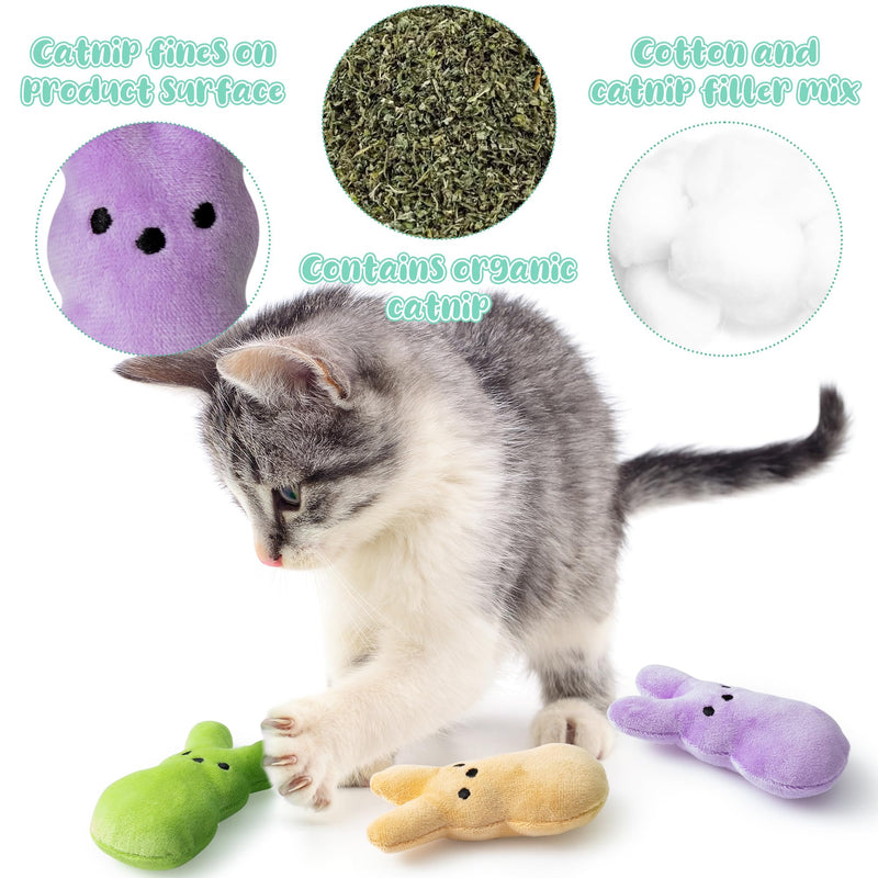 MALLMALL6 Halloween Catnip Toys – 5pcs Pumpkin Teething Set for Kittens & Cats
