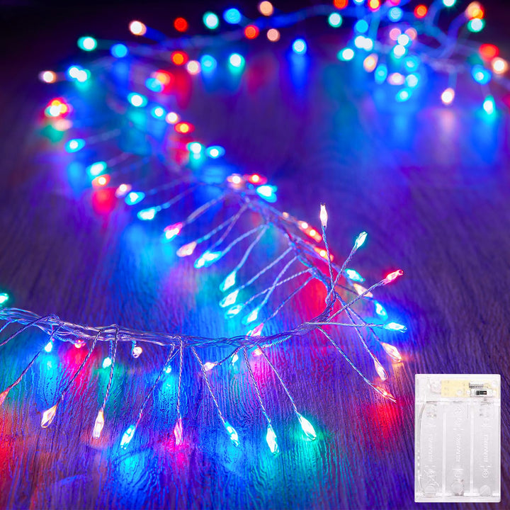 Battery-Operated 10ft 120 LED Multicolor Fairy String Lights