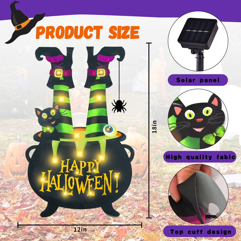 Halloween Lighted Garden Flag for Outside