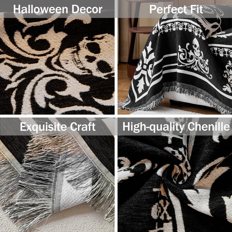 EVENHUG Halloween Reversible Sofa Cover