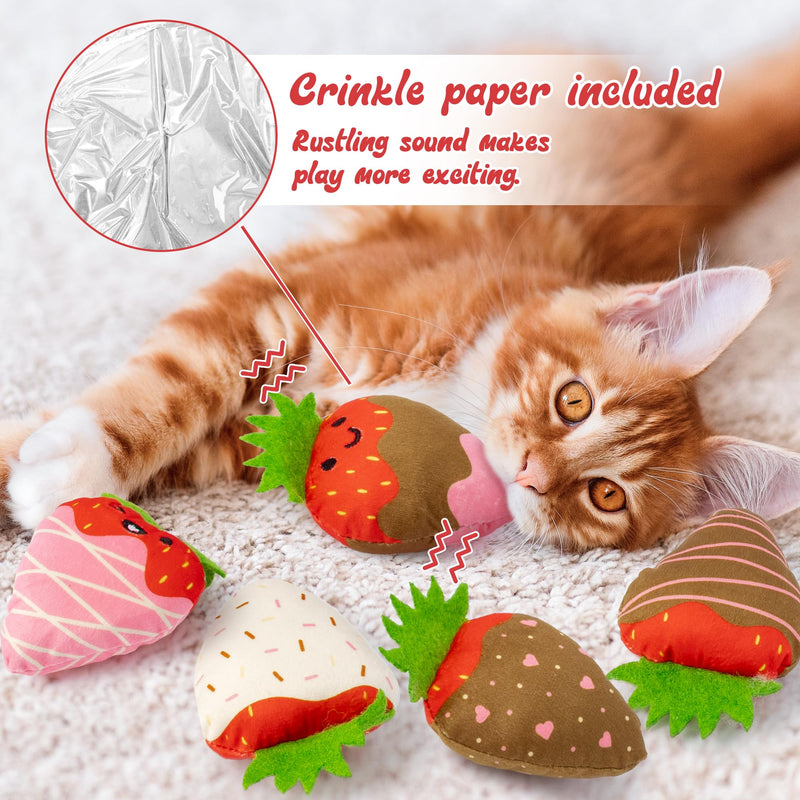 MALLMALL6 Halloween Catnip Toys – 5pcs Pumpkin Teething Set for Kittens & Cats