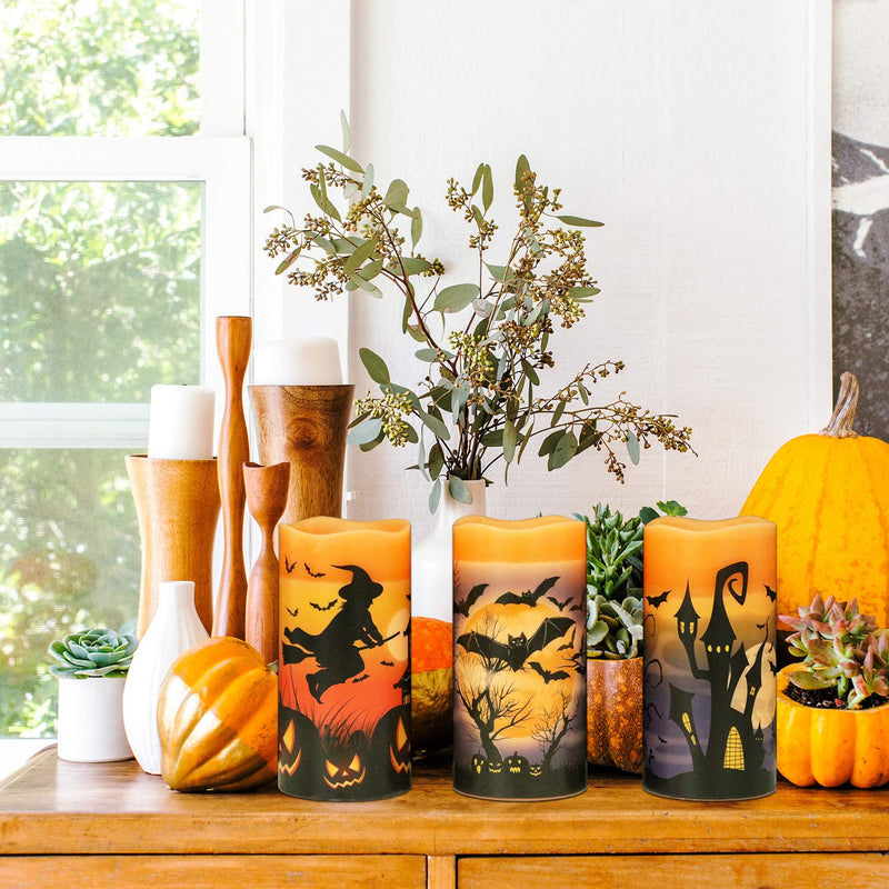 Eldnacele Halloween Flameless LED Candles