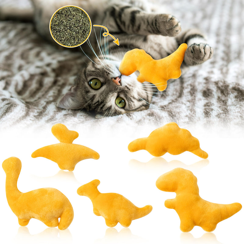 MALLMALL6 Halloween Catnip Toys – 5pcs Pumpkin Teething Set for Kittens & Cats