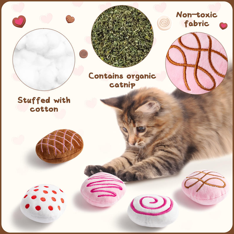 MALLMALL6 Halloween Catnip Toys – 5pcs Pumpkin Teething Set for Kittens & Cats