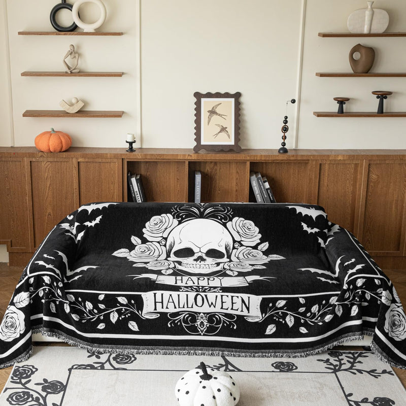 EVENHUG Halloween Reversible Sofa Cover