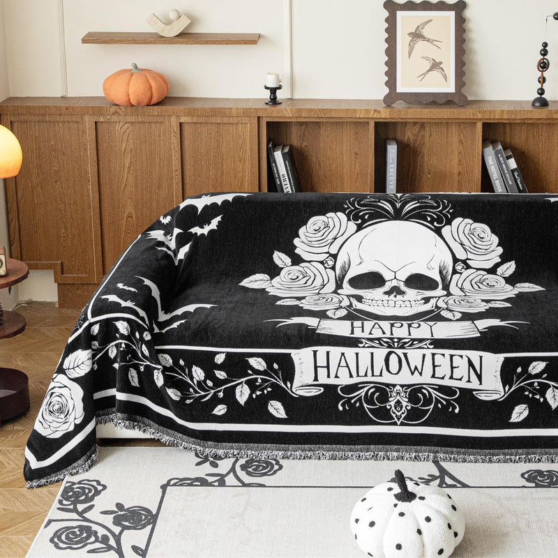 EVENHUG Halloween Reversible Sofa Cover