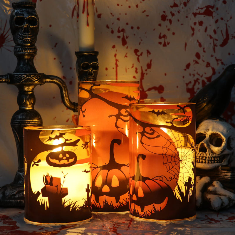 Eldnacele Halloween Flameless LED Candles