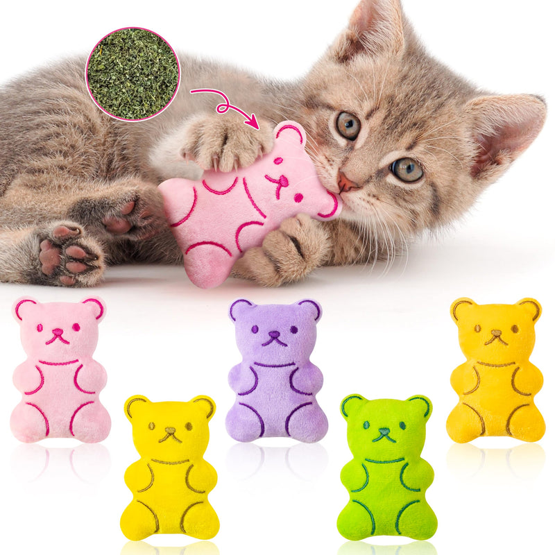 MALLMALL6 Halloween Catnip Toys – 5pcs Pumpkin Teething Set for Kittens & Cats