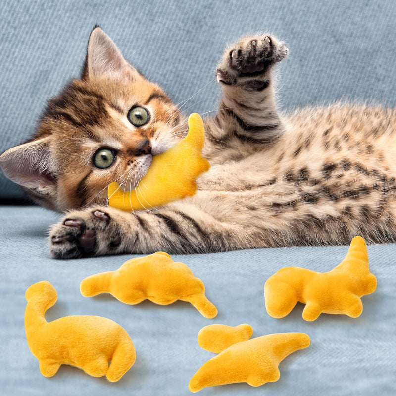 MALLMALL6 Halloween Catnip Toys – 5pcs Pumpkin Teething Set for Kittens & Cats