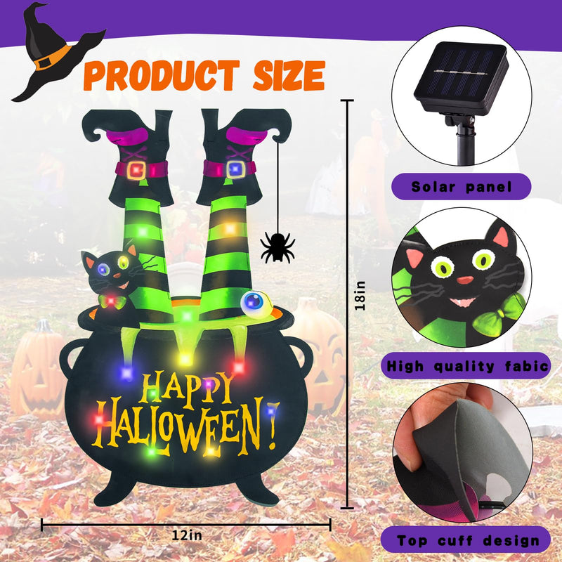 Halloween Lighted Garden Flag for Outside
