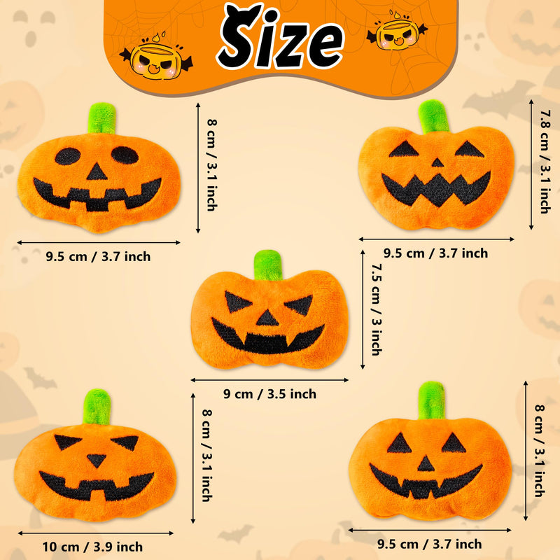 MALLMALL6 Halloween Catnip Toys – 5pcs Pumpkin Teething Set for Kittens & Cats