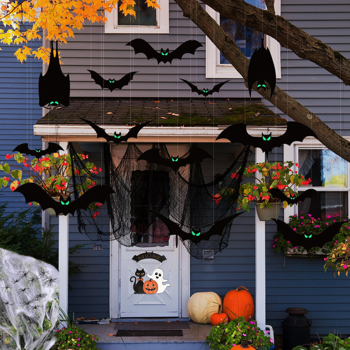 Frstem 16-Piece Halloween Hanging Bats Set