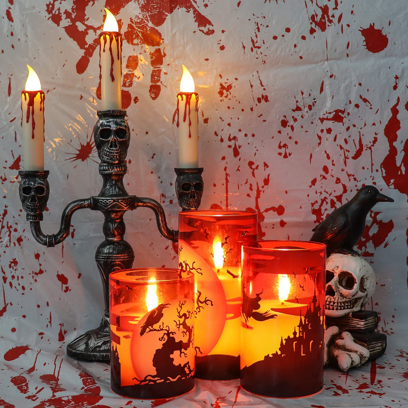Eldnacele Halloween Flameless LED Candles