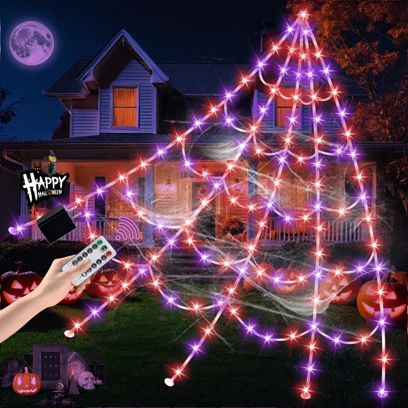 550 LED Halloween Spider Web Lights