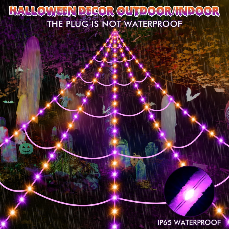 '200' Spider Web with 59' Giant Spider – Halloween Outdoor/Indoor Decor for Yard