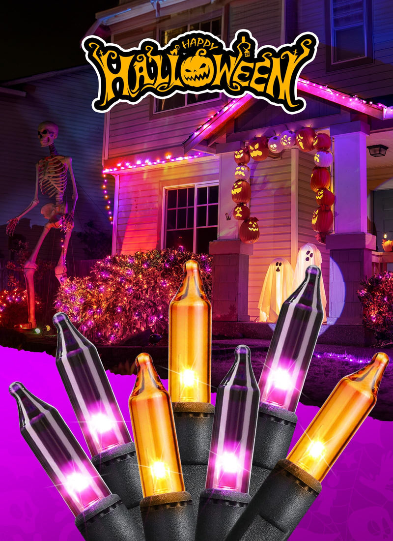 Minetom 25FT Halloween Purple String Lights