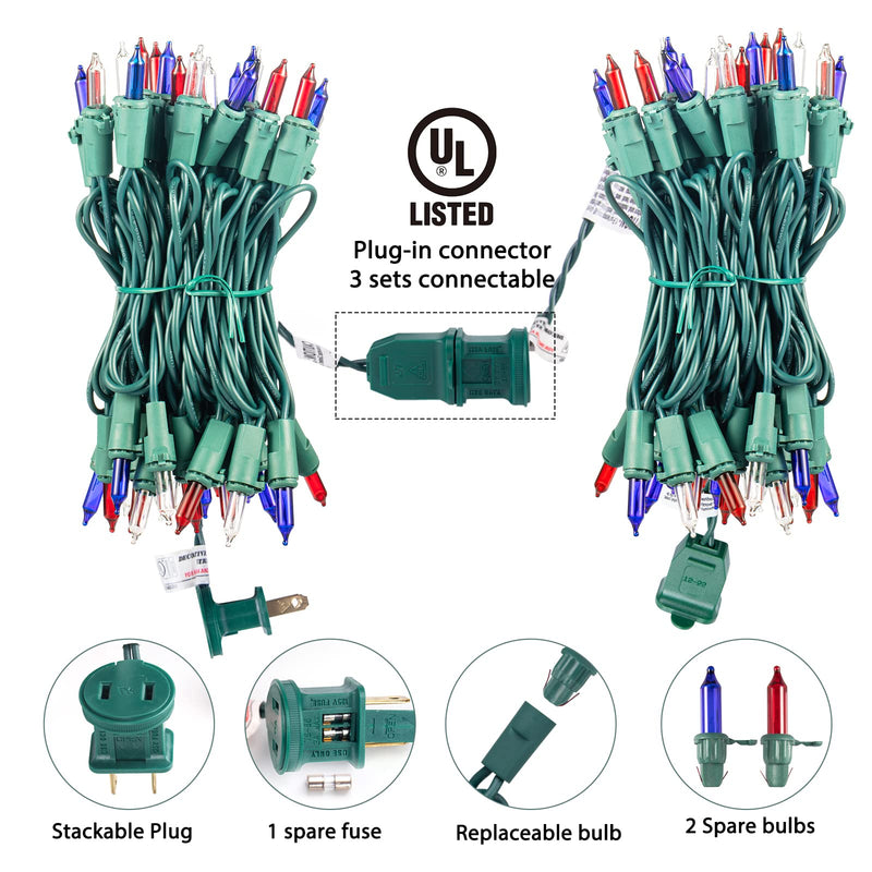 Minetom 25FT Halloween Purple String Lights