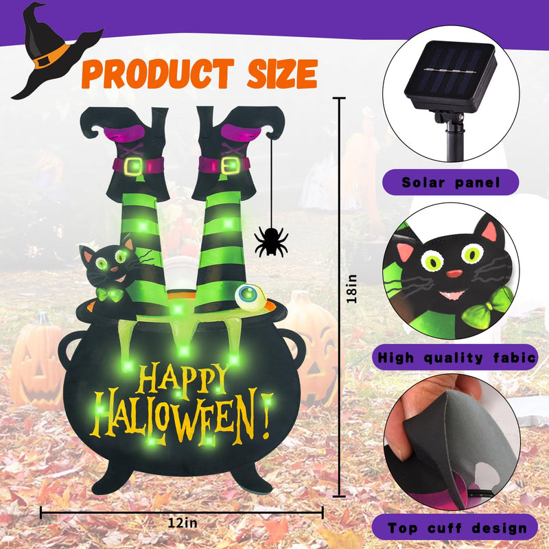 Halloween Lighted Garden Flag for Outside