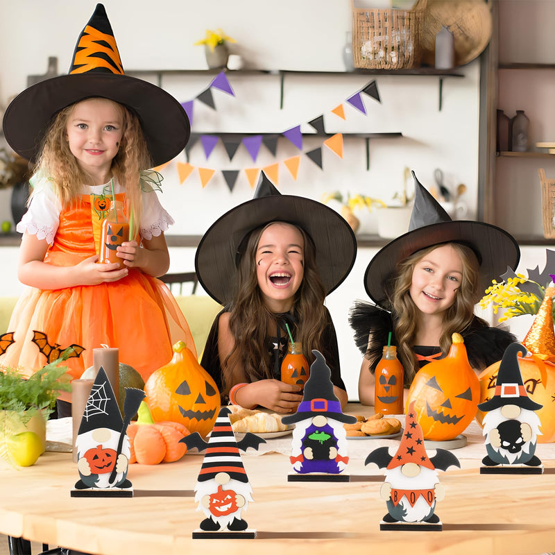 Halloween Wooden Tabletop Decorations (Set of 5)