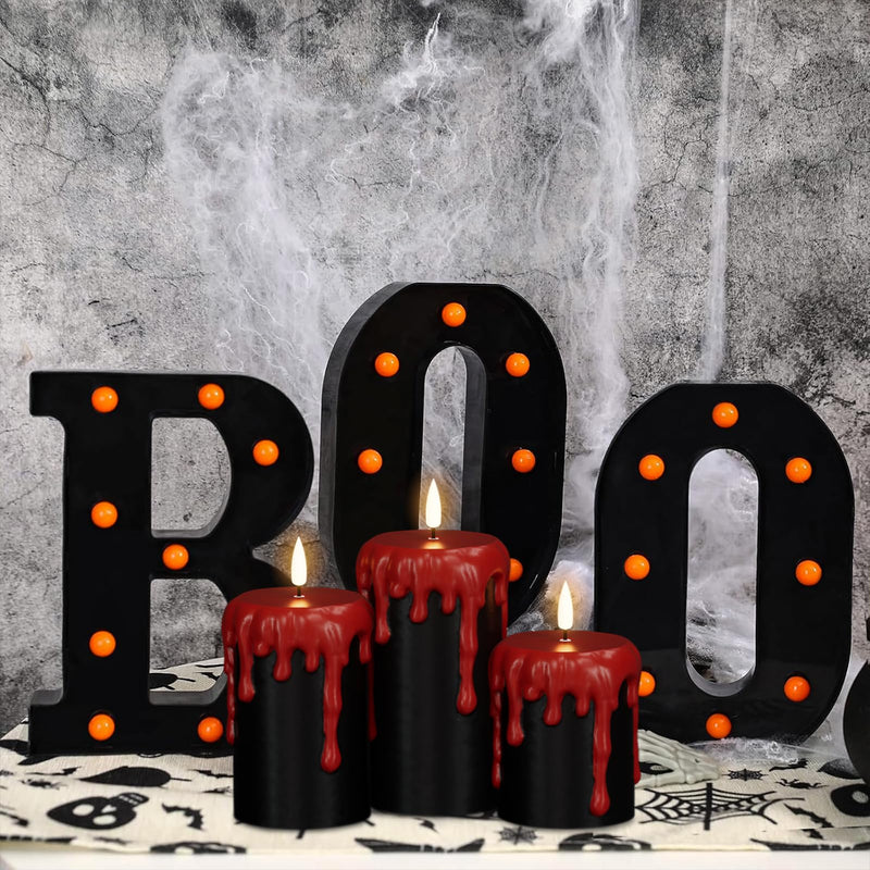 Eldnacele Halloween Flameless LED Candles