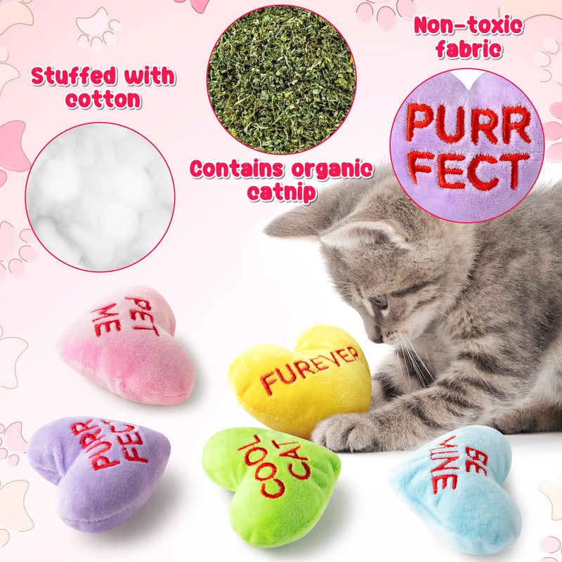MALLMALL6 Halloween Catnip Toys – 5pcs Pumpkin Teething Set for Kittens & Cats