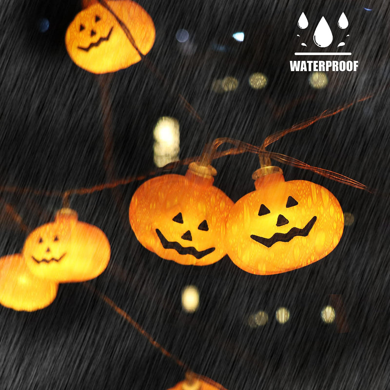 20 LED Runleo Halloween Decorations Pumpkin String Lights