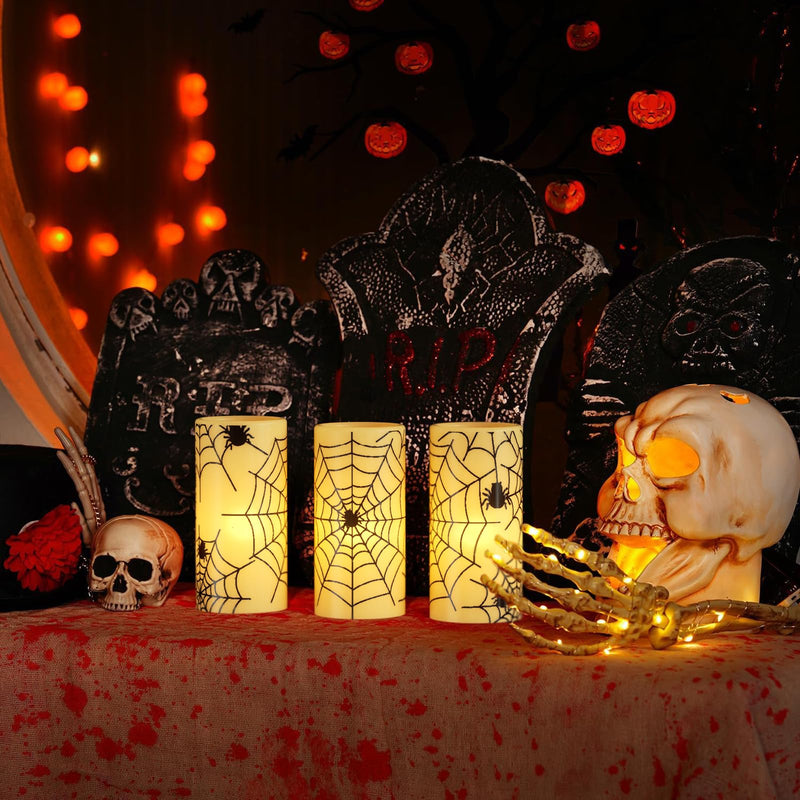 Eldnacele Halloween Flameless LED Candles