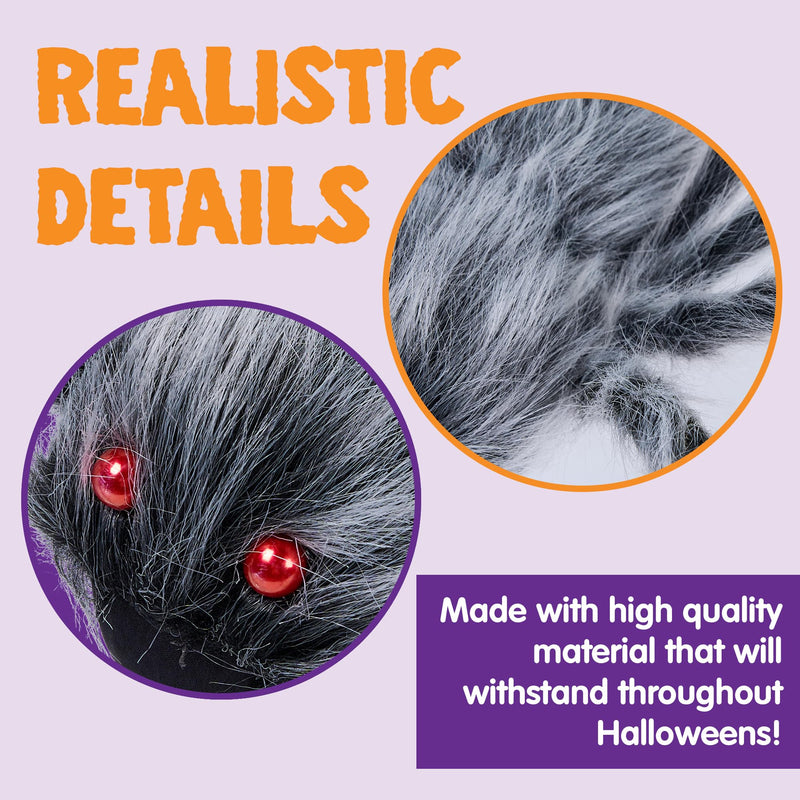 JOYIN 5ft Giant Halloween Spider – Large Black Spider for Outdoor Yard