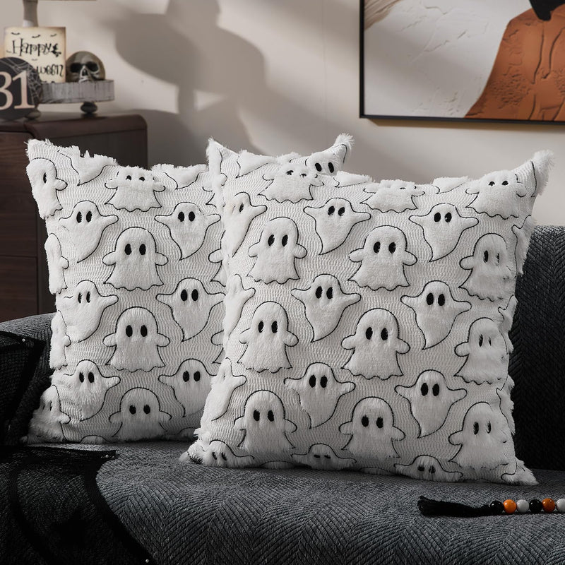 DFXSZ Halloween Ghost Pillow Covers – Set of 2