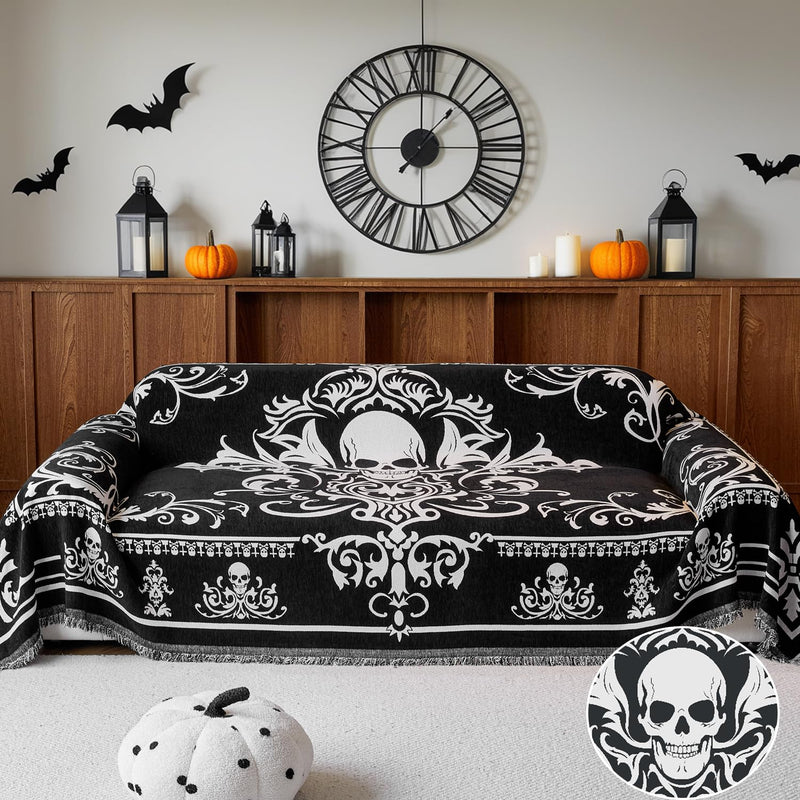 EVENHUG Halloween Reversible Sofa Cover