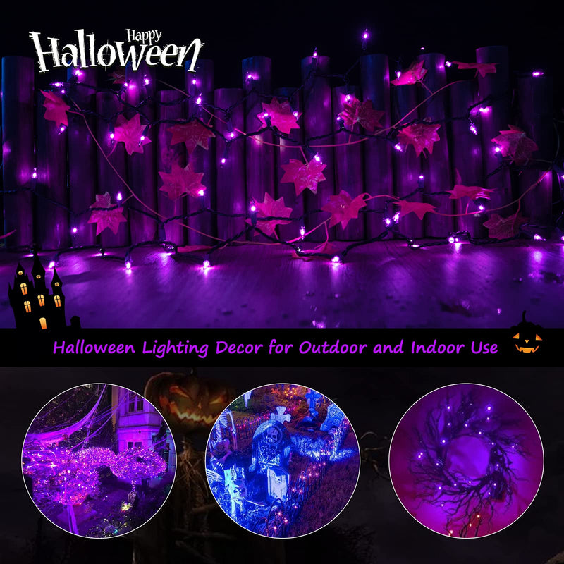 Minetom 25FT Halloween Purple String Lights