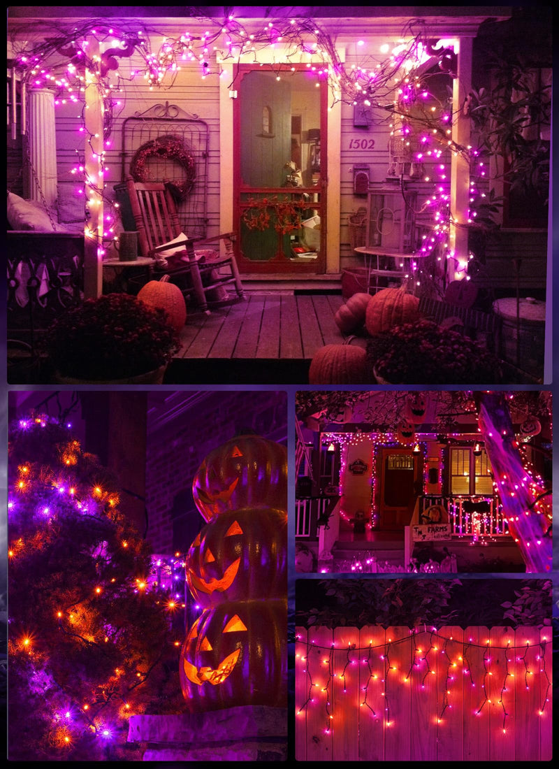 Minetom 25FT Halloween Purple String Lights
