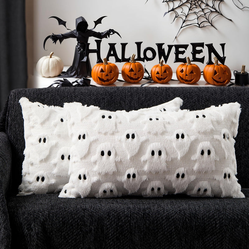 DFXSZ Halloween Ghost Pillow Covers – Set of 2