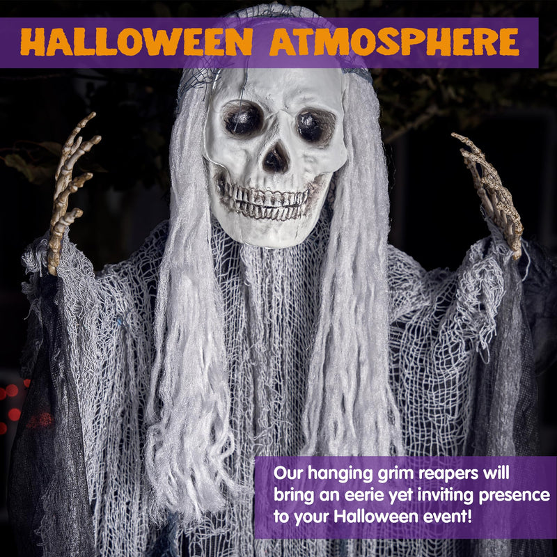JOYIN 3-Pack Hanging Skeleton Ghosts