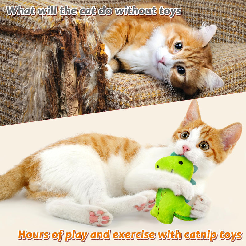 MALLMALL6 Halloween Catnip Toys – 5pcs Pumpkin Teething Set for Kittens & Cats
