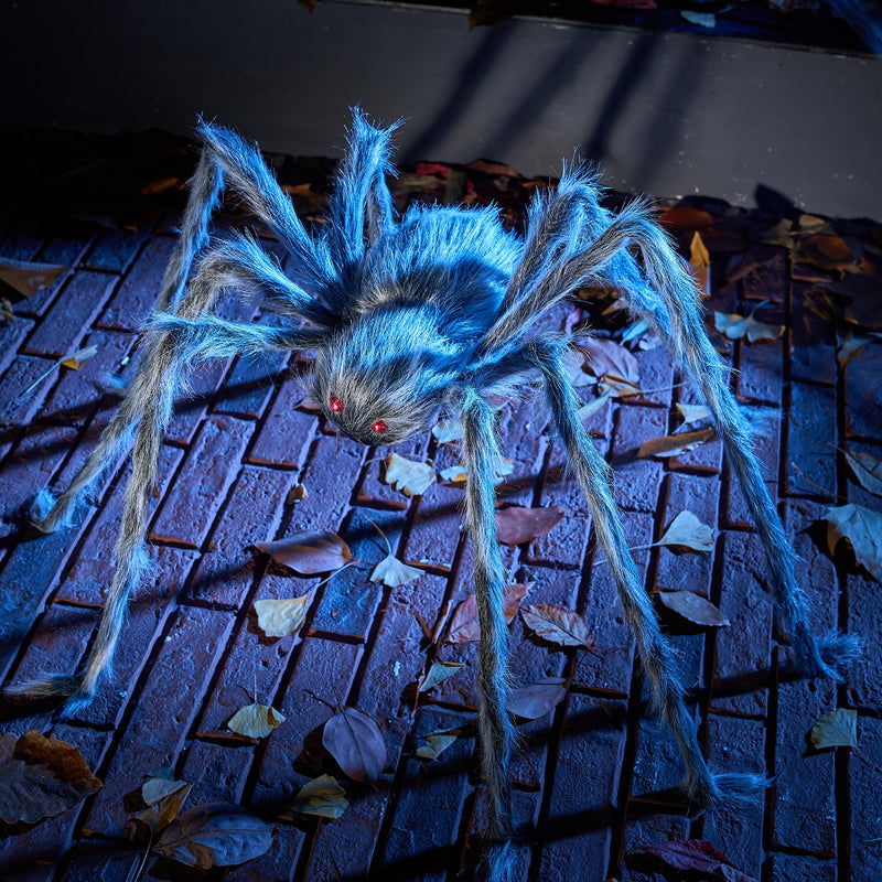 JOYIN 5ft Giant Halloween Spider – Large Black Spider for Outdoor Yard