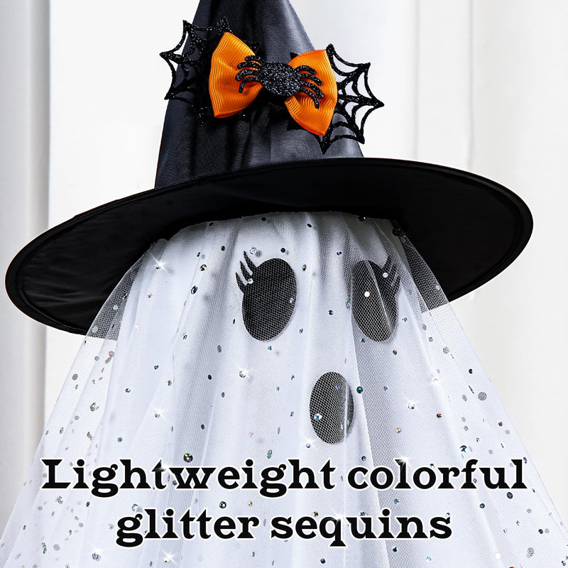 2-Pack Halloween Ghost Decorations with Remote-Controlled String Lights