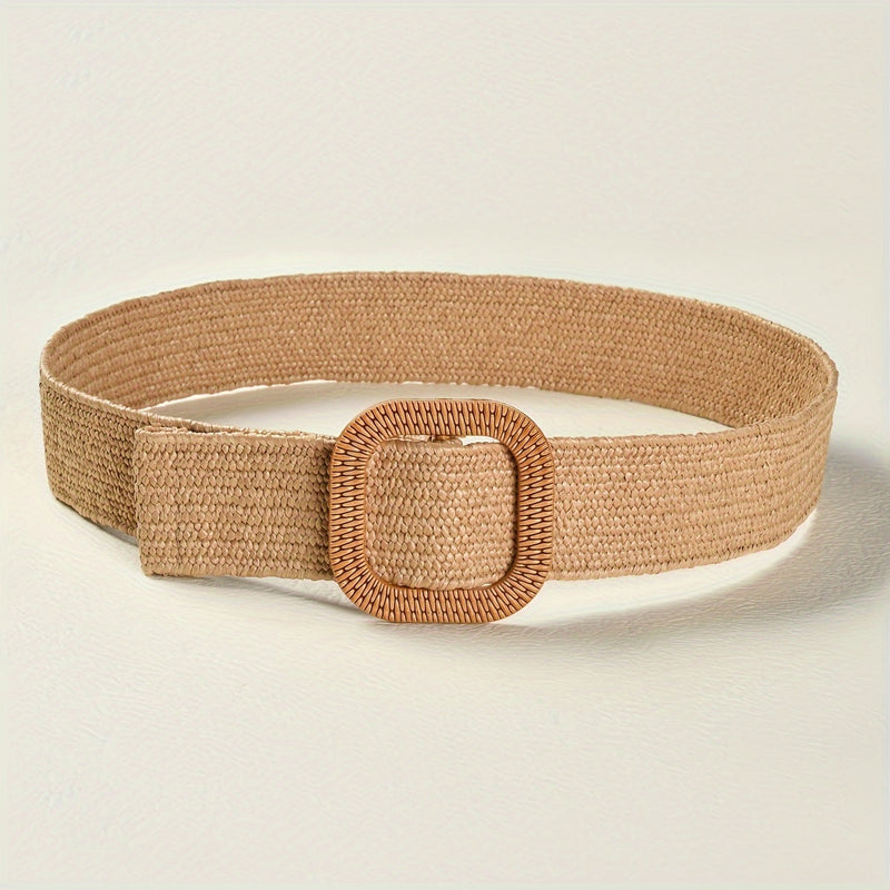 Bohemian Chic Straw Woven Belt