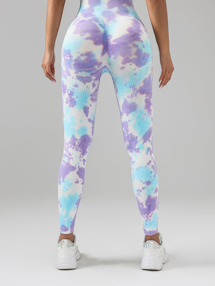 Tie Dye Scrunch Butt Lifting Seamless Leggings