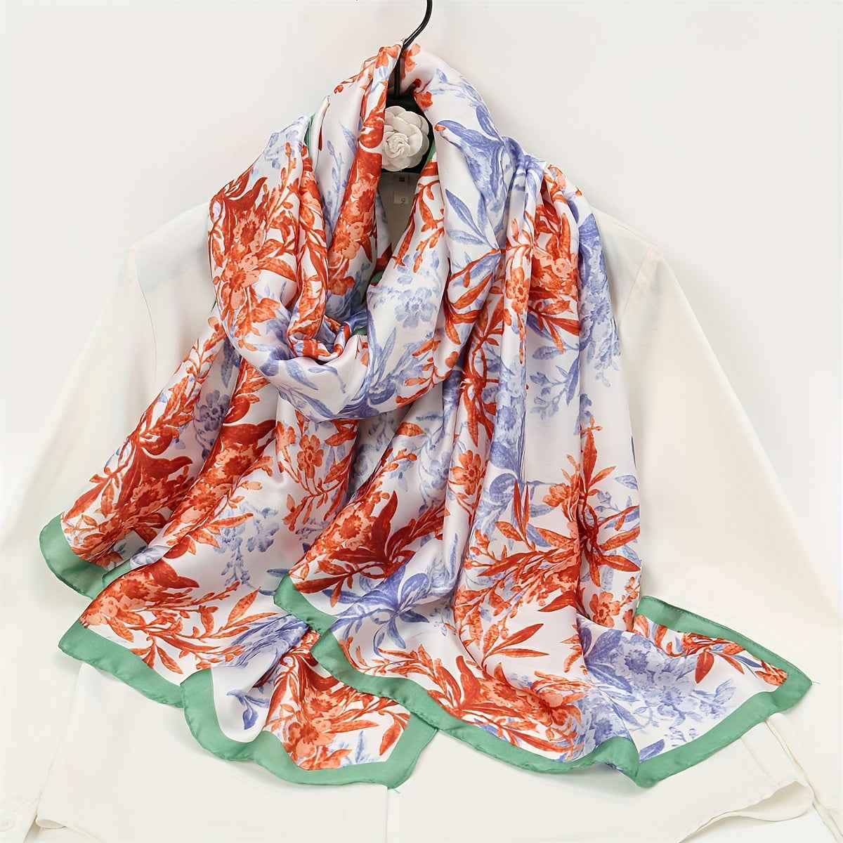Everyday Comfort) Vibrant Abstract Art Scarf for Women