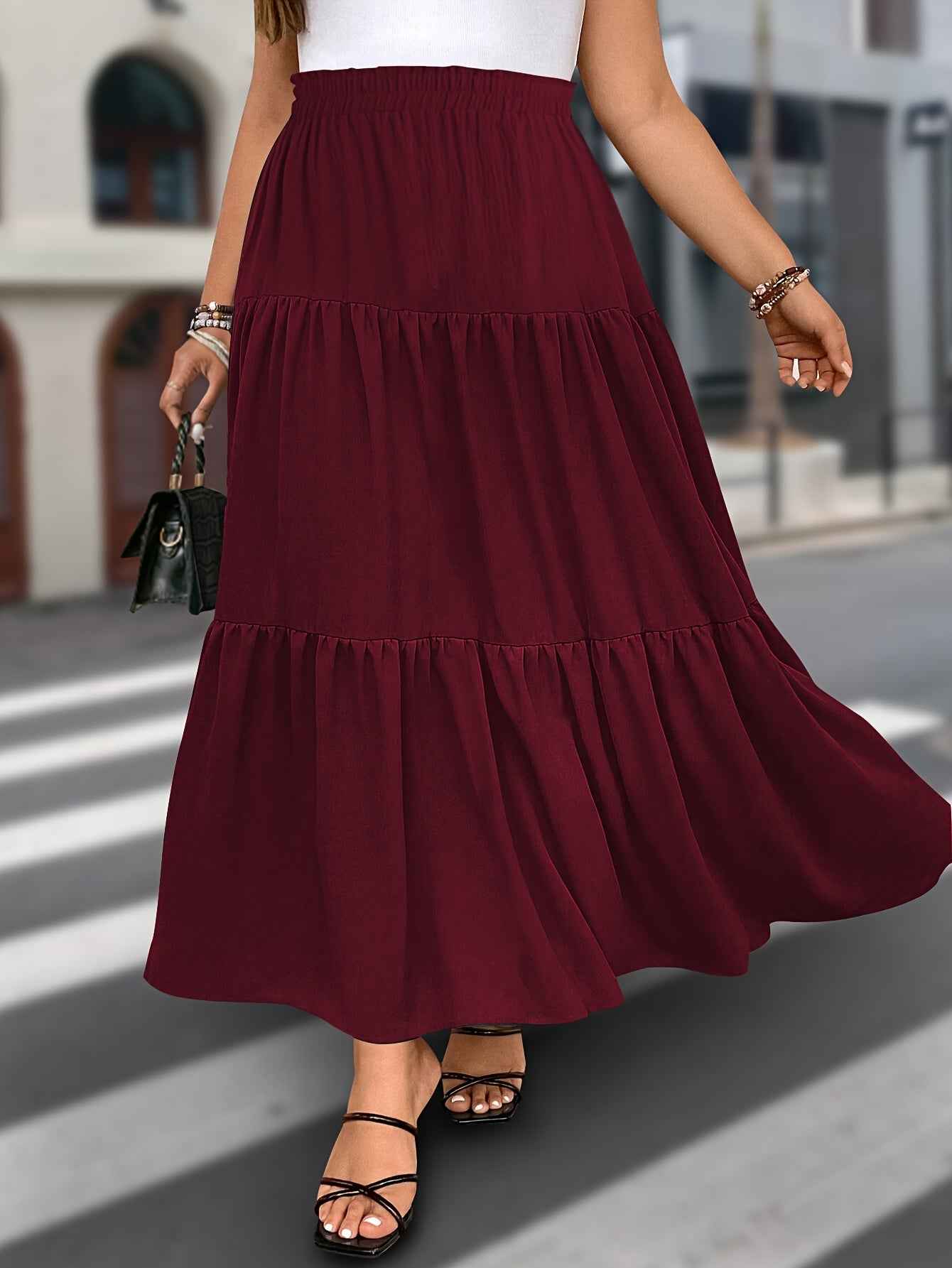 Perfect Spring/Summer A-Line Midi Skir